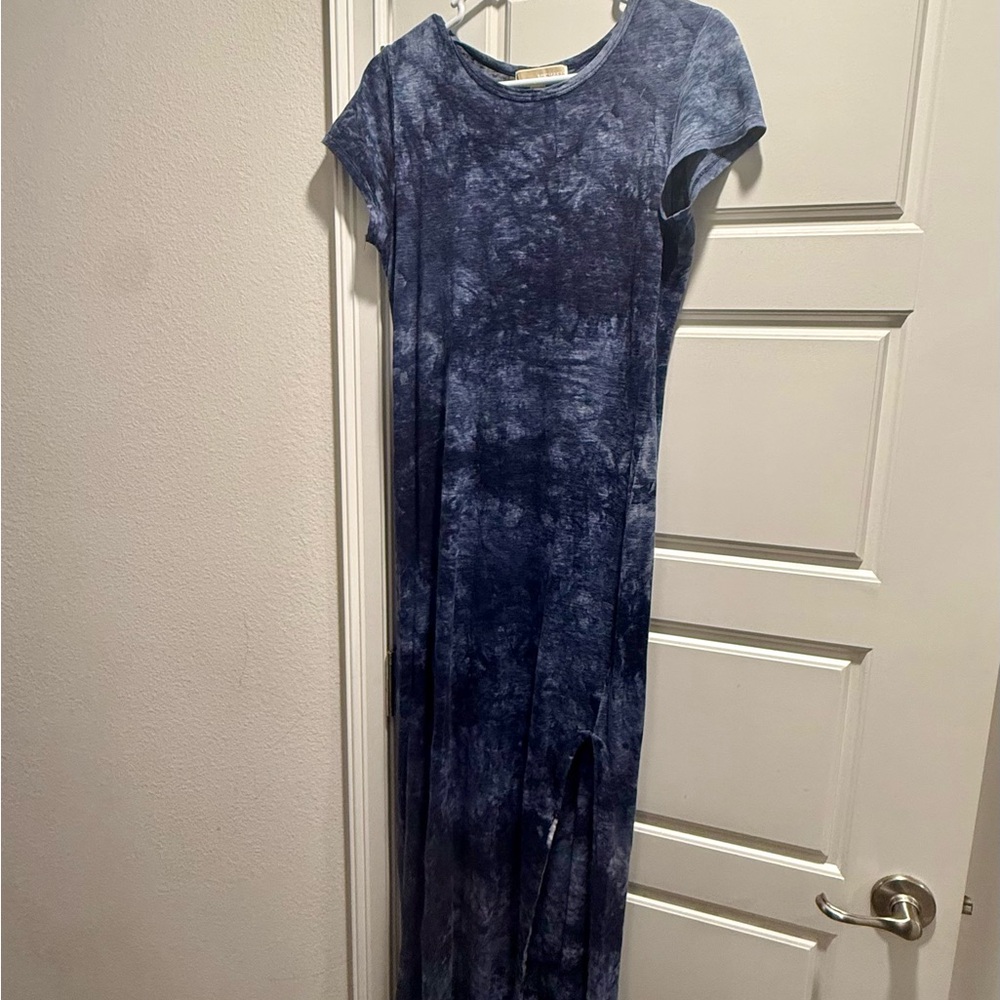 MK Blue Tie-Dye Maxi Dress
